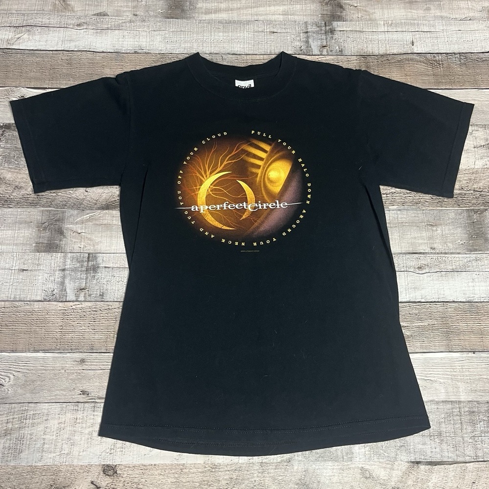 A Perfect Circle Shirt Size Small Black Vintage 2004 Y2K Rock Band Tee